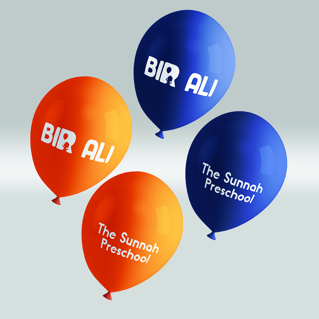 balloon oren dan biru bir ali