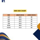 Bir Ali Sports Day Shirt Size Chart
